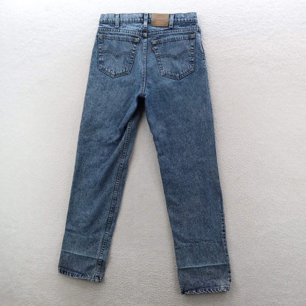 VTG Levi's 540 Jeans 33x32 Blue Relaxed Straight Leg Acid Wash 80's USA Made
